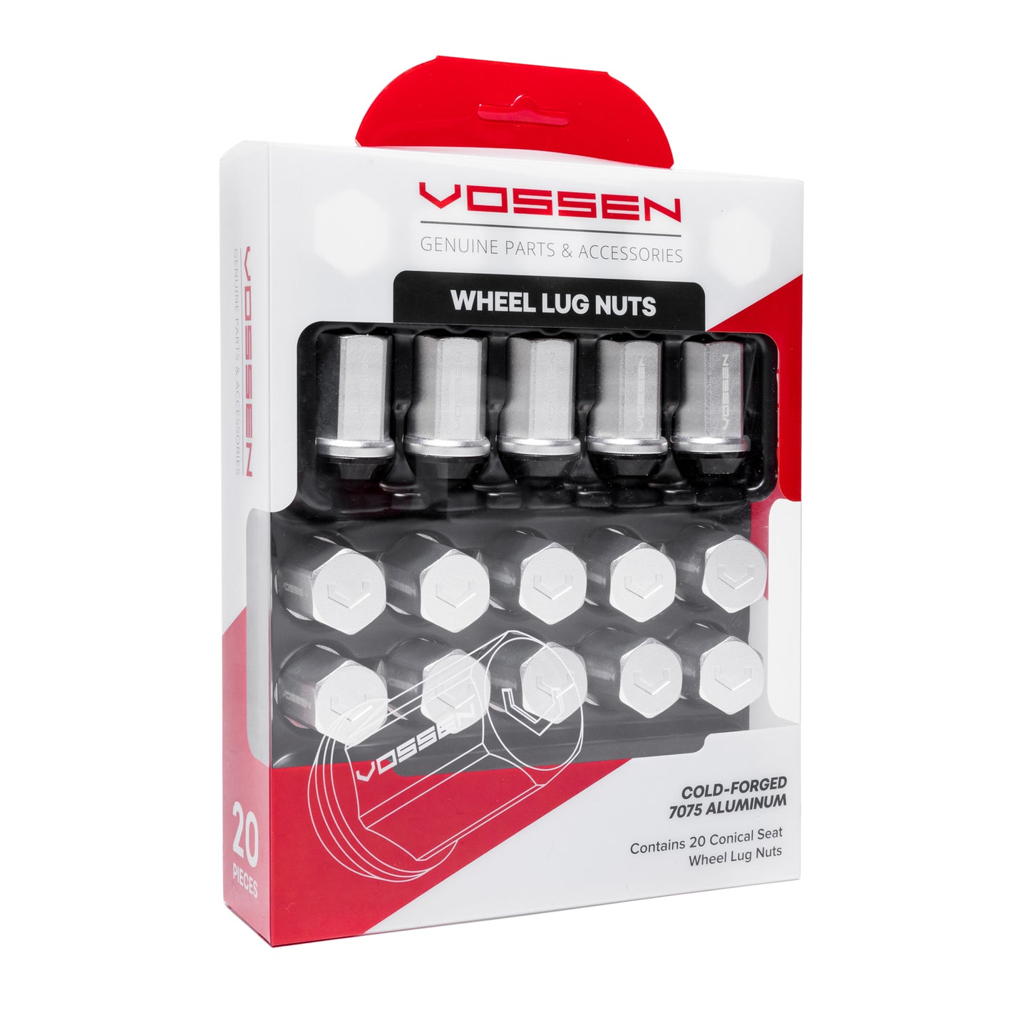 Vossen Lug Nuts -  Silver