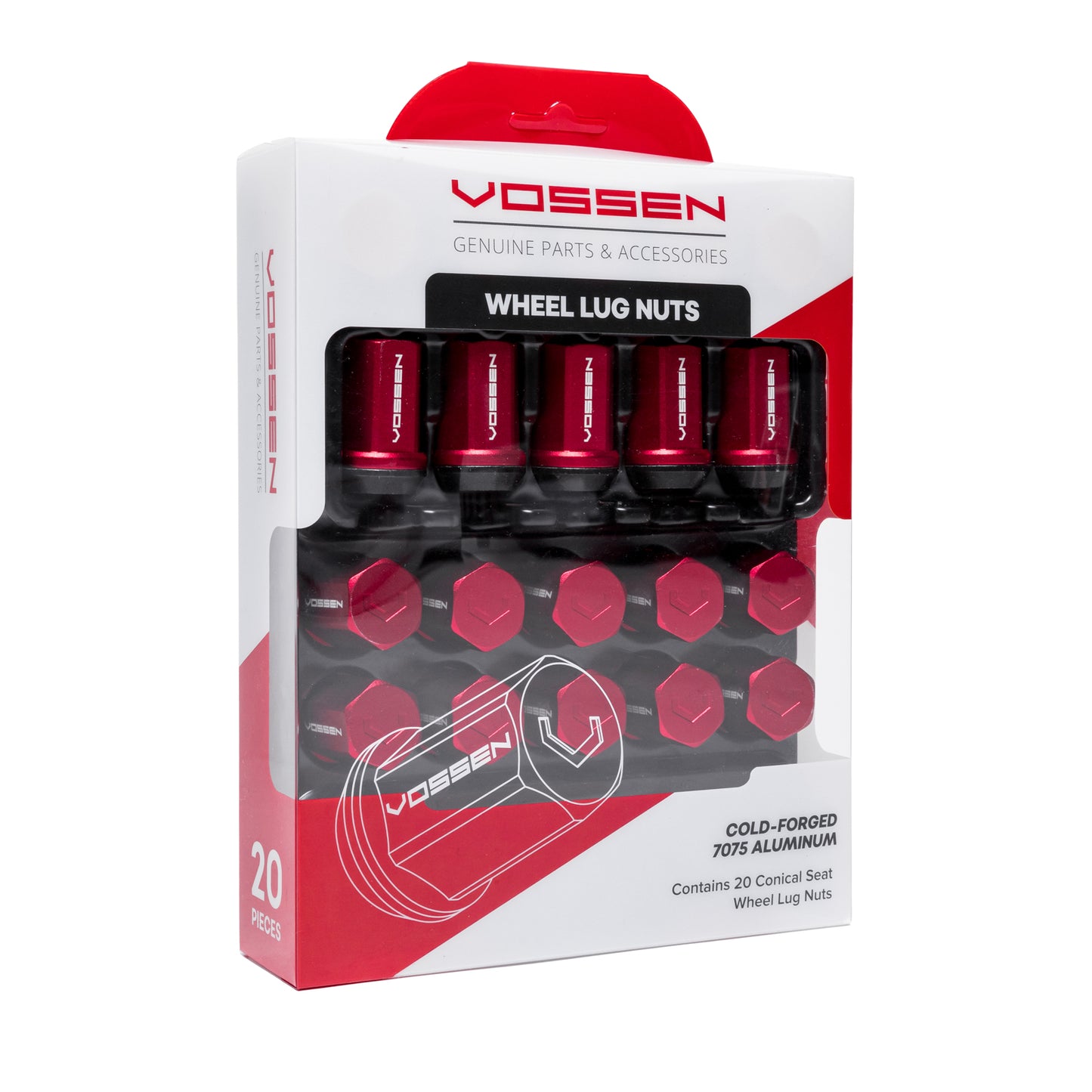 Vossen Lug Nuts -  Red